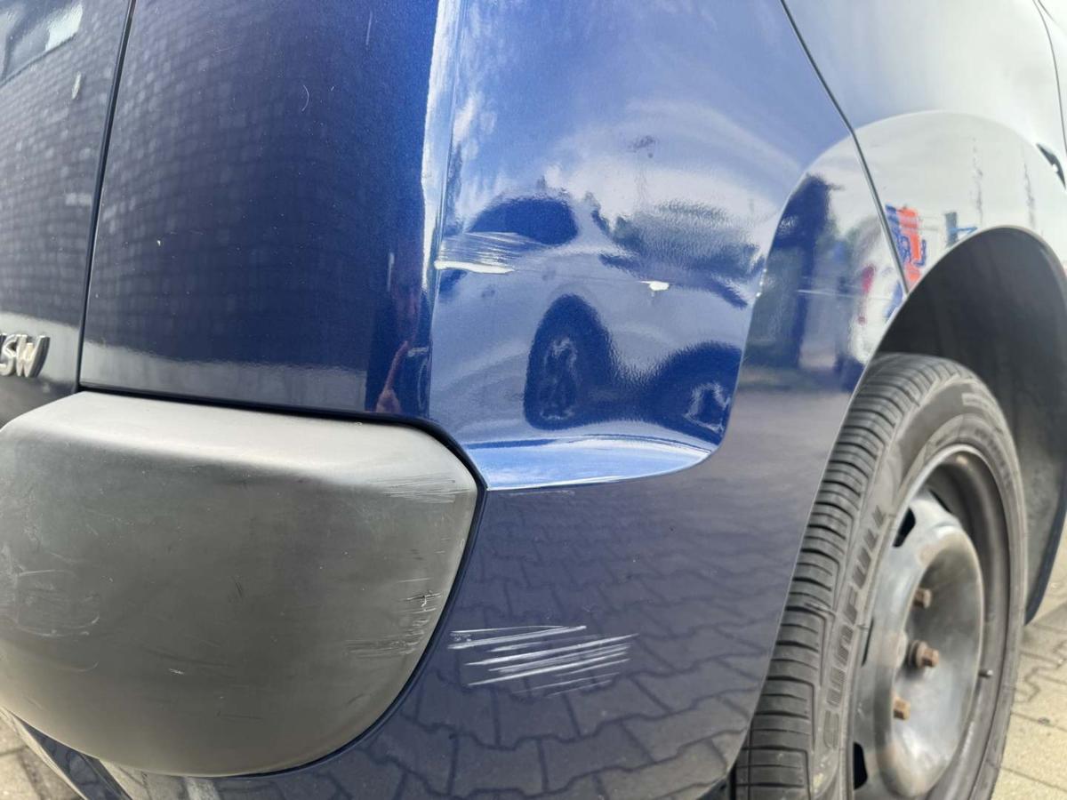 Peugeot 207SW RC original Sto&szlig;stange Stossf&auml;nger hinten KPL Montebello blau Kombi Bj.2009